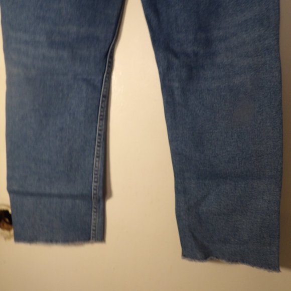 Maje High Rise Cropped Straight Leg Jeans Sz 42 EU Or 16 USA - Picture 5 of 7